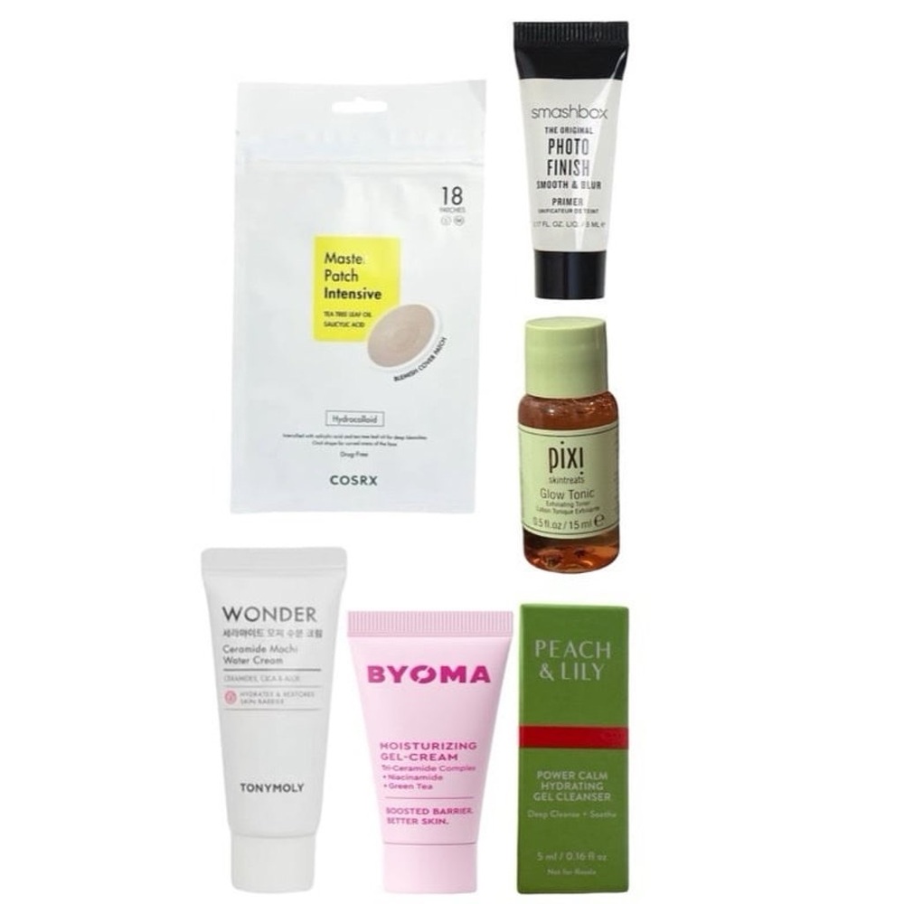 New Skincare Bundle ft Cosrx, Pixi, Peach & Lily, Wonder, Smashbox, Byoma